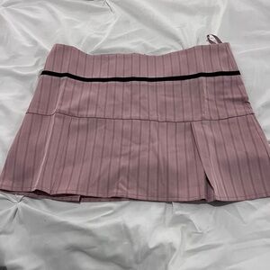 Elegant Pink Striped Women's Skirt